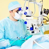 Doctor Performing Eye Surgery